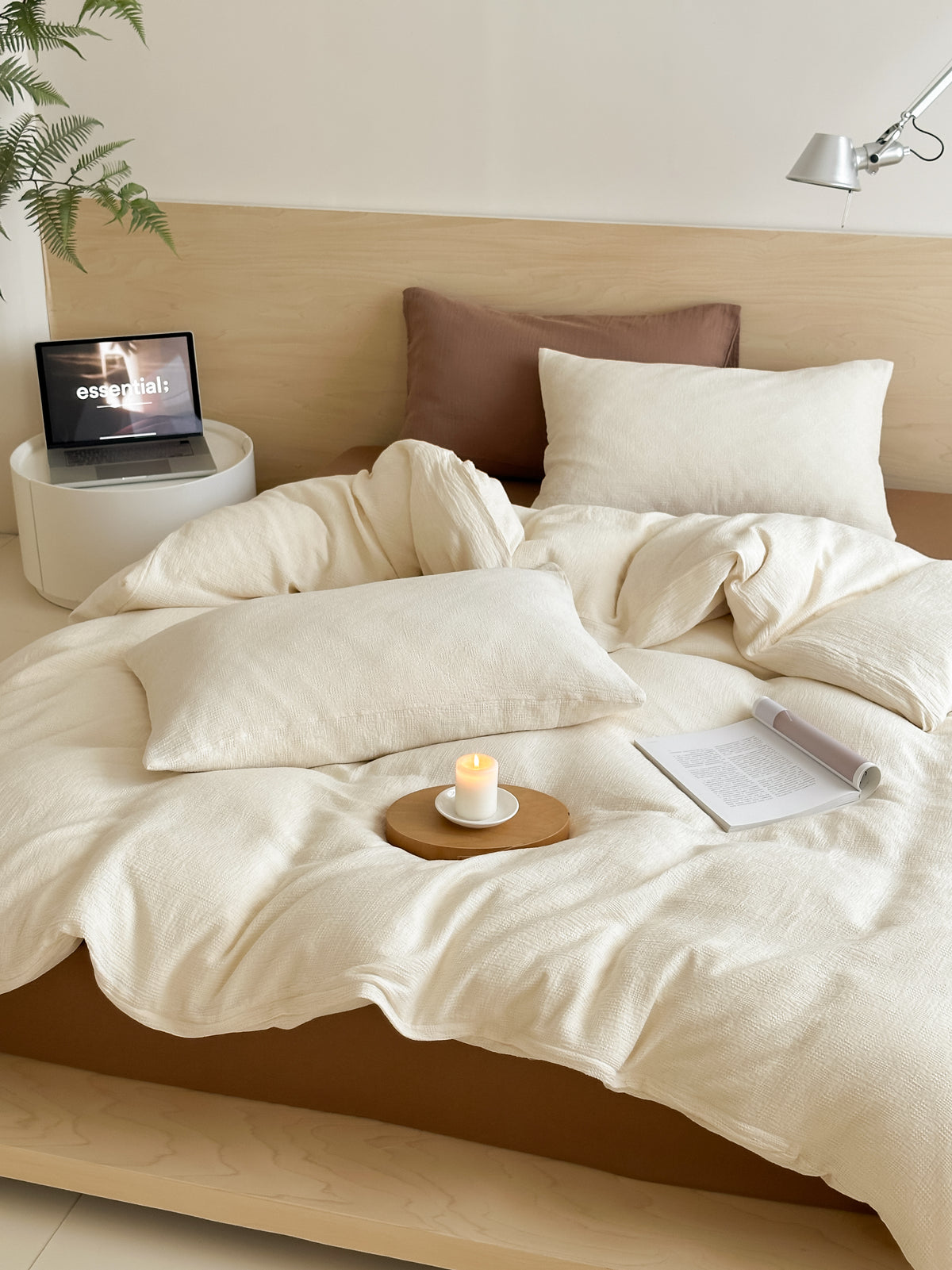 Soft Waffle Bedding Set