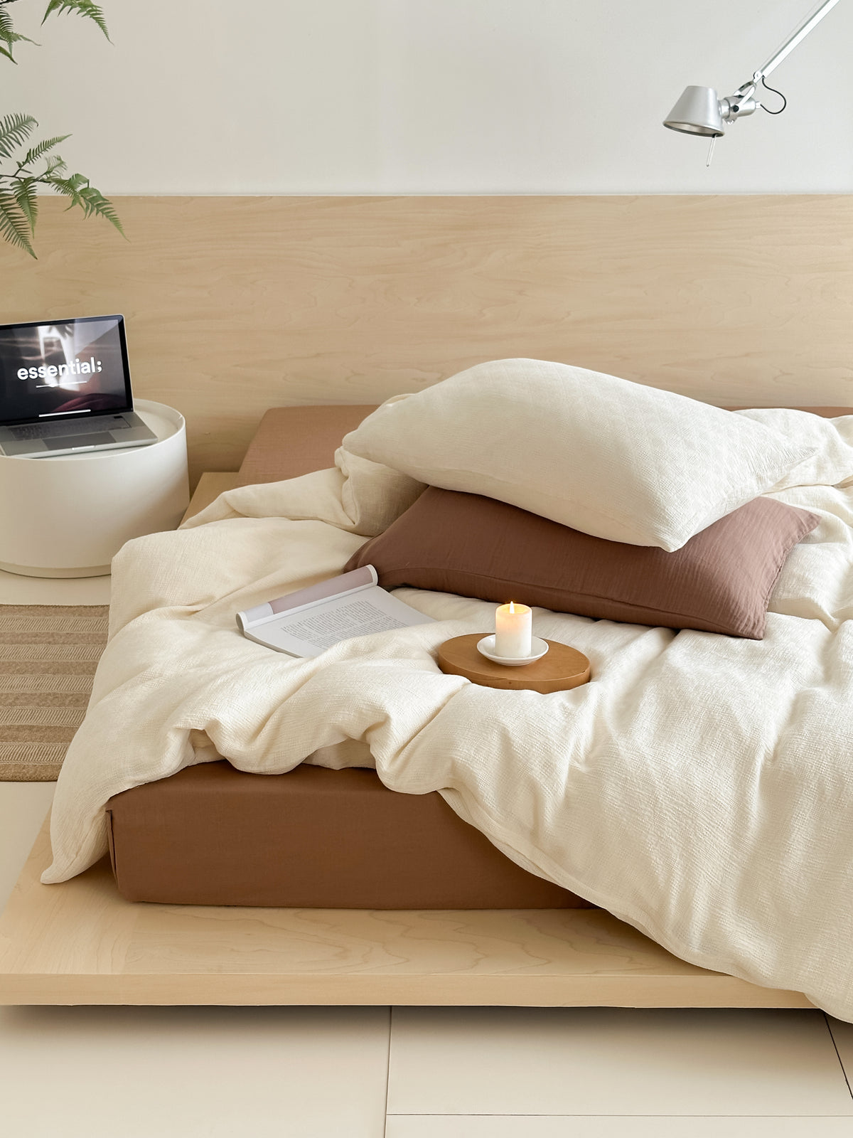 Soft Waffle Bedding Set