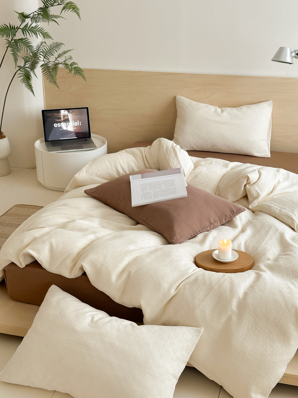 Soft Waffle Bedding Set