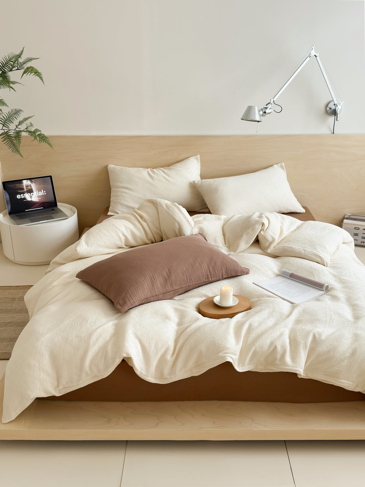 Soft Waffle Bedding Set