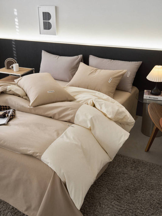 Mocha & Cream Serenity Bedding Set