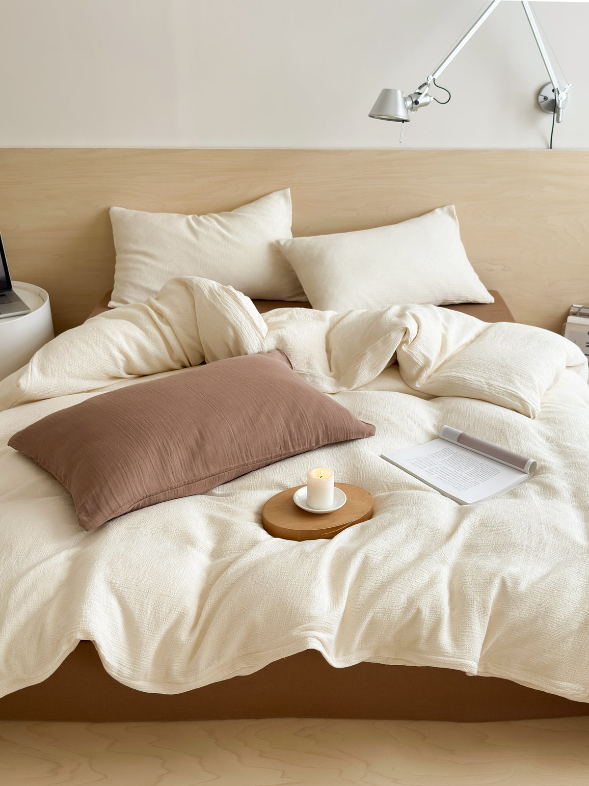Soft Waffle Bedding Set