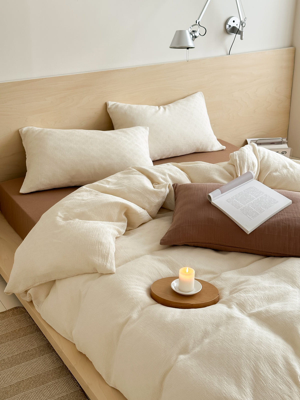 Soft Waffle Bedding Set