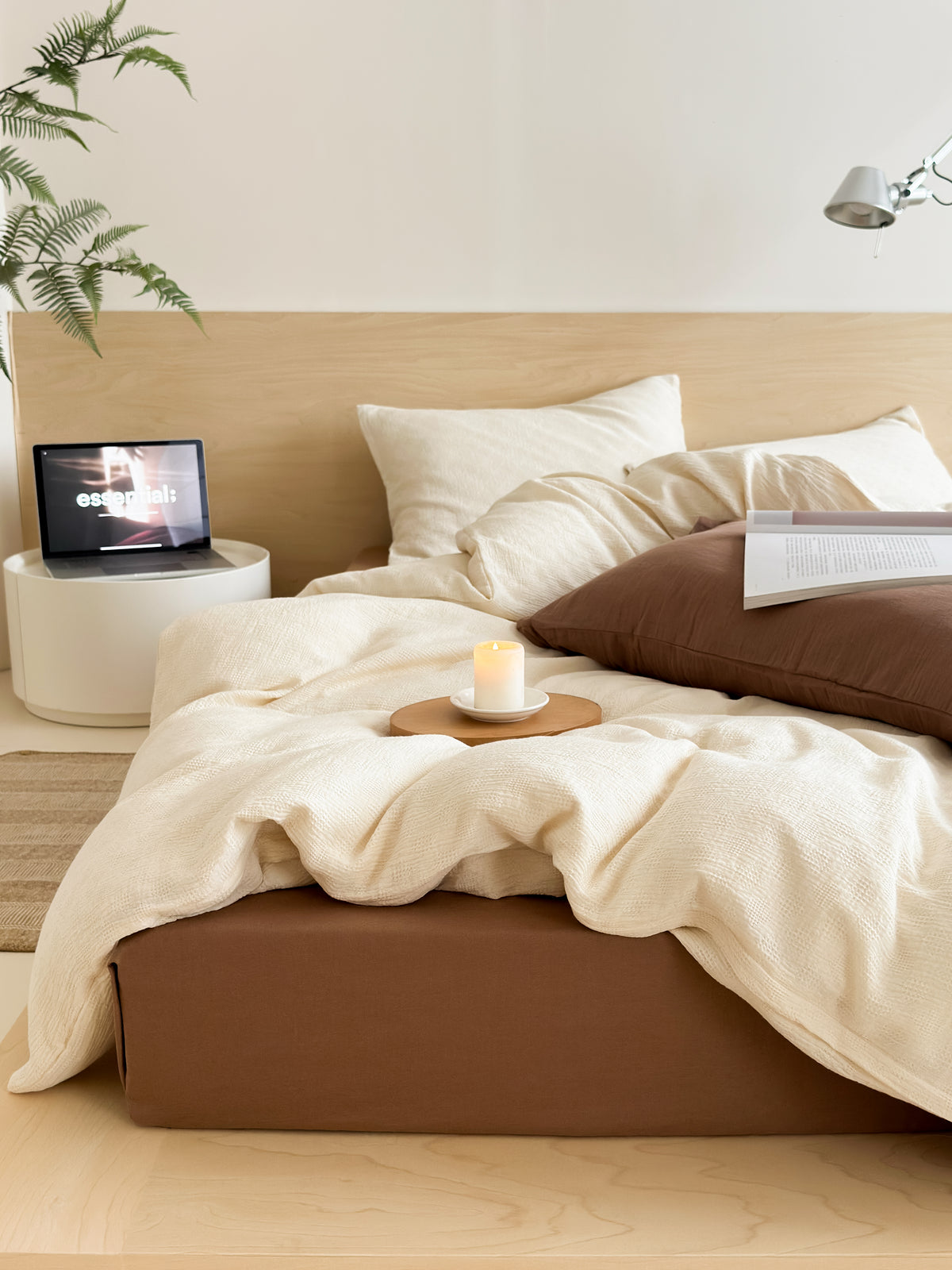 Soft Waffle Bedding Set