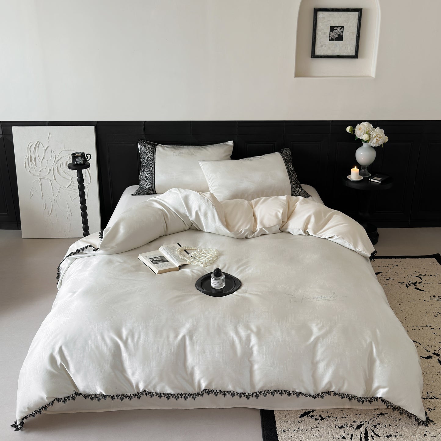 Lace Veil Bedding Set