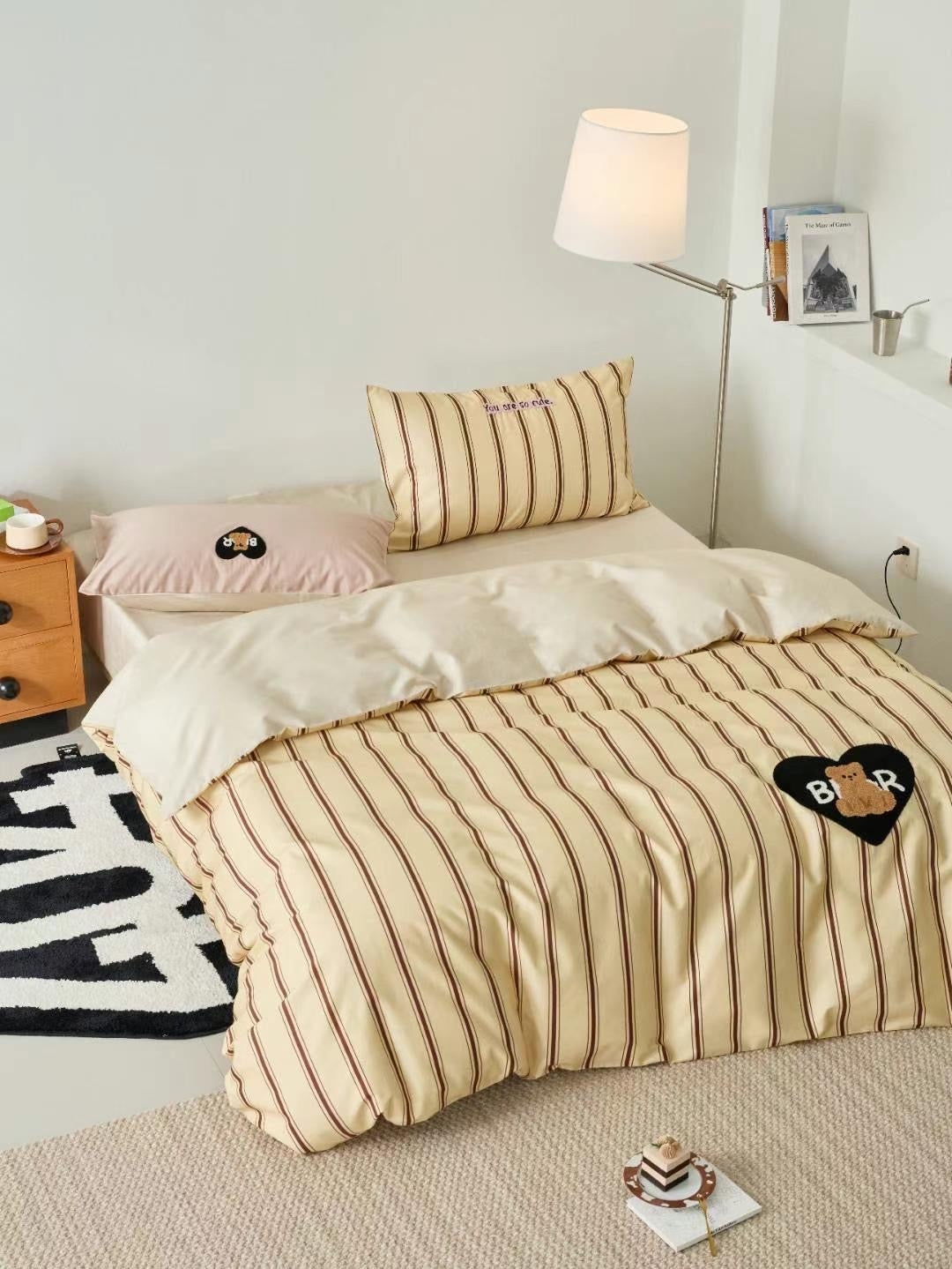 Bear & Stripe Bedding Set