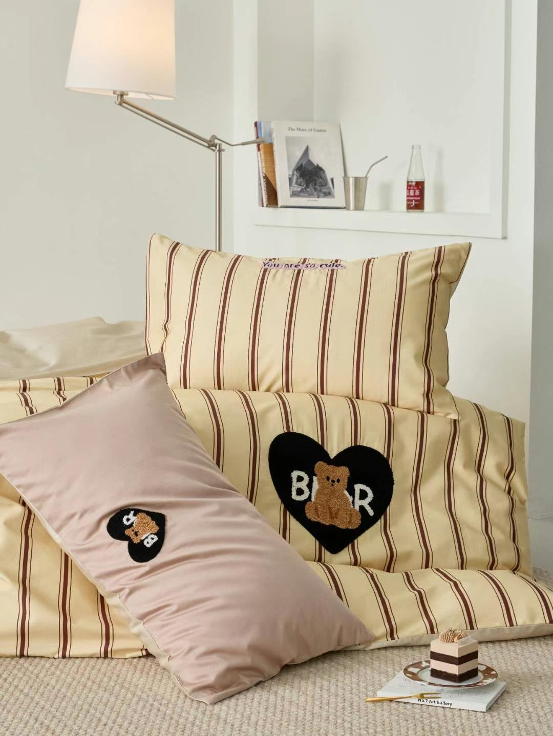 Bear & Stripe Bedding Set
