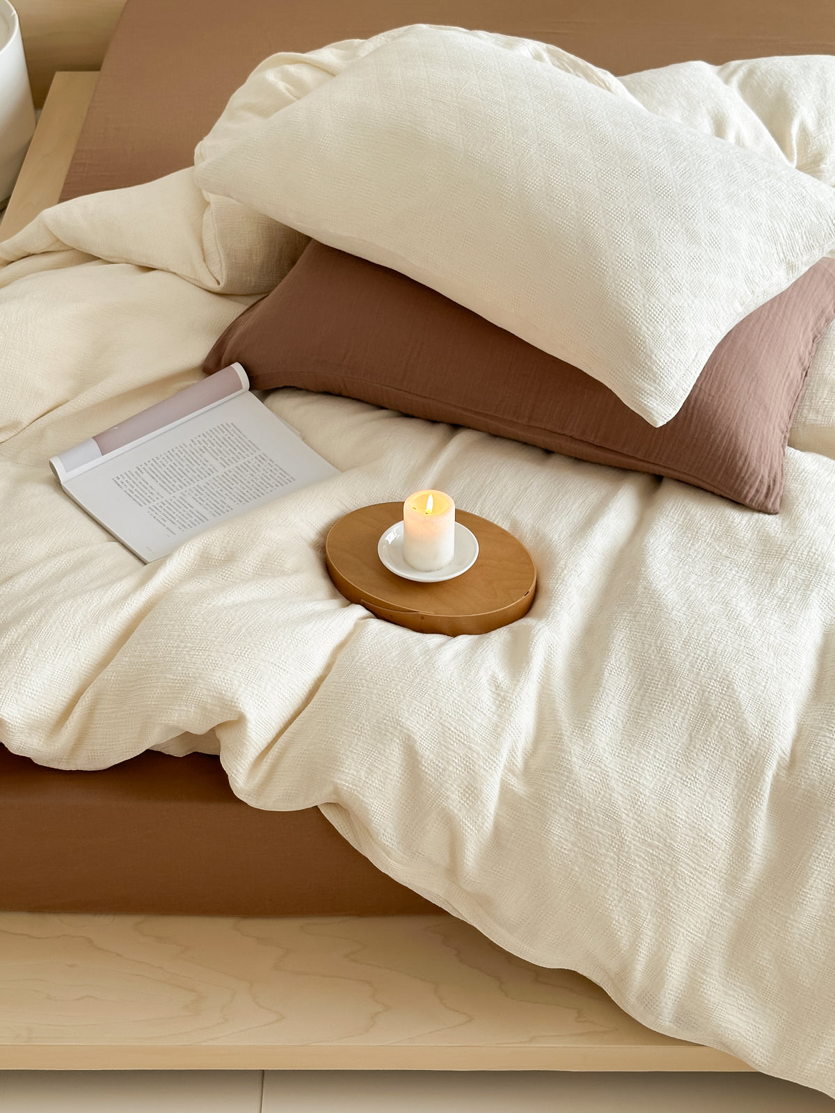 Soft Waffle Bedding Set